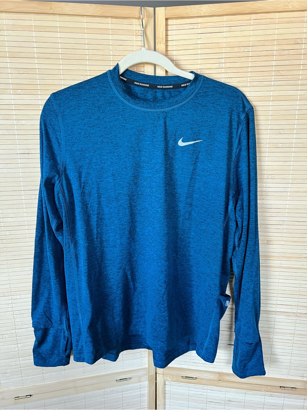 Nike Long Sleeve Dri-FIT Crew Shirt - Blue